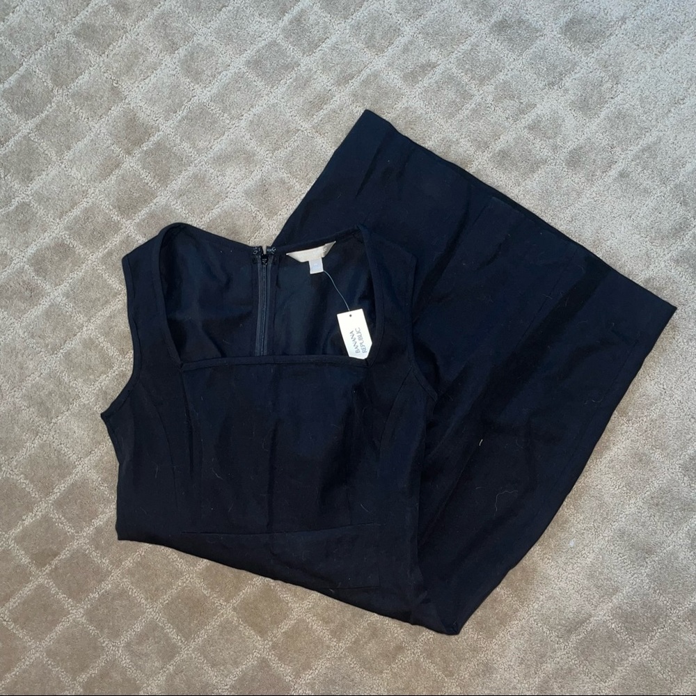Banana Republic black work mini dress